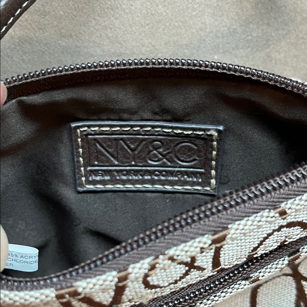 New York & Company Brown and Cream Wristlet - Picture 4 of 7